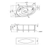 Ванна 1Marka JULIANNA  /R  170х100, Выбрать размер: 170*100, Ориентация: Правая , изображение 4