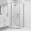 Душевой уголок RGW HO-088 прозрачное/хром, Цвет стекла: прозрачное, Цвет профиля: Хром, Выбрать размер: 90х90, изображение 2