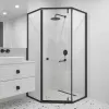 Душевой уголок RGW HO-088B прозрачное/черный, Цвет стекла: прозрачное, Цвет профиля: Черный, Выбрать размер: 90х90, изображение 2