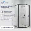 Душевые ограждения: Душевой уголок RGW HO-088B прозрачное/черный 1 в магазине Акватория