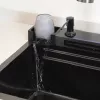 Многофункциональная мойка Ceruttispa GLORIA II nano black (серая) из нержавеющей стали, кухонная, изображение 9