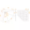Душевой поддон трапеция STONE TRAY-G, изображение 6