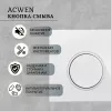 Кнопка для инсталляции ACWEN белая глянцевая, Выбрать цвет: Белый глянец, изображение 2