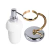 Stil Haus Giunone  настольный керамический дозатор   хром - золото, изображение 3