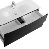 Тумба с раковиной подвесная BelBagno MARINO-CER-N Nero Lucido, Выбрать цвет: Черный глянец, Выбрать размер: 120, Внешний вид: с белой раковиной, изображение 5