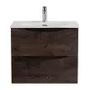 Мебель для ванной: Тумба с раковиной подвесная BelBagno MARINO-CER-MINI Rovere Nature Grigio 1 в магазине Акватория
