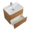 Тумба с раковиной подвесная BelBagno DUE Rovere Nature, Выбрать цвет: Дуб Натуральный, Выбрать размер: 50, изображение 3