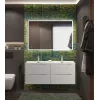 Тумба подвесная с раковиной 2 чаши, с 4 ящиками BelBagno MARINO-CER-N 120 Bianco Lucido, Выбрать цвет: Белый глянец, Выбрать размер: 120, изображение 7