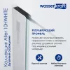 Душевой уголок WasserKRAFT AllerWHITE  Хром/Белый, Цвет стекла: прозрачное, Цвет профиля: Хром, Выбрать размер: 80х120, Ориентация: Правая, изображение 4