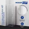 Душевой уголок прямоугольный WasserKRAFT Berkel, Монтаж: В угол, Выбрать размер: 80х90