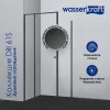 Душевой уголок WasserKRAFT Dill, Цвет стекла: прозрачное, Цвет профиля: Черный, Выбрать размер: 90х100