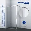 Душевой уголок WasserKRAFT Lopau 32S07R, Цвет стекла: прозрачное, Цвет профиля: Хром, Ориентация: правая