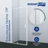 Душевой уголок  WasserKRAFT Neime, Цвет стекла: прозрачное, Цвет профиля: Белый, Выбрать размер: 90х90