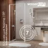 Душевой уголок  WasserKRAFT Neime, Цвет стекла: прозрачное, Цвет профиля: Белый, Выбрать размер: 90х90, изображение 6