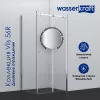 Душевой уголок WasserKRAFT Vils, Цвет стекла: прозрачное, Цвет профиля: Хром, Выбрать размер: 120х90