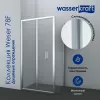 Душевой уголок WasserKRAFT Weser 78F03/78F19/78F18/78F22, Цвет стекла: прозрачное, Цвет профиля: Хром, Выбрать размер: 90х90