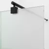 Душевая перегородка WasserKRAFT Rur 30W MB-TXG  рифленое/черный, Цвет стекла: рифленое, Цвет профиля: Черный, Цвет профиля (вариация): Черный, Выбрать размер: 100, изображение 3