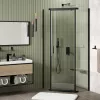 Душевой уголок WasserKRAFT Wiese 84P38/84P11, Цвет стекла: прозрачное, Цвет профиля: Черный, Выбрать размер: 100х100, изображение 7