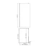Душевая перегородка WasserKRAFT Rur 30W BN-TXG рифленое/никель, Цвет стекла: рифленое, Цвет профиля: Серый, Цвет профиля (вариация): Никель, Выбрать размер: 90, изображение 6