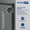 Стеклянная шторка  WasserKRAFT Dill, Цвет стекла: прозрачное, Цвет профиля: Черный, Выбрать размер: 100, Внешний вид: без фиксатора, изображение 6