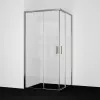 Душевой уголок WasserKRAFT Tauber 64S прозрачное/никель, Цвет стекла: прозрачное, Цвет профиля (вариация): Никель, Выбрать размер: 100х100