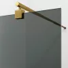 Душевая перегородка WasserKRAFT Rur 30W BG-TG тонирован/мат. золото, Цвет стекла: тонированное, Цвет профиля: Золото, Цвет профиля (вариация): Матовое золото, Выбрать размер: 110, изображение 3