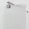 Душевая перегородка WasserKRAFT Rur 30W -FL ребристое/хром, Цвет стекла: ребристое, Цвет профиля: Хром, Цвет профиля (вариация): Серебро, Выбрать размер: 90, изображение 2