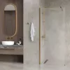 Душевая перегородка WasserKRAFT Rur 30W BG-MG матовое/матовое золото, Цвет стекла: матовое, Цвет профиля: Золото, Цвет профиля (вариация): Матовое золото, Выбрать размер: 110, изображение 2