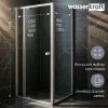 Душевой уголок WasserKRAFT  Aula 11P  прозрачное/хром, Цвет стекла: прозрачное, Цвет профиля (вариация): Хром, Выбрать размер: 90х90, изображение 8