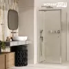 Душевой уголок WasserKRAFT  Aula 11P  прозрачное/хром, Цвет стекла: прозрачное, Цвет профиля (вариация): Хром, Выбрать размер: 90х90, изображение 9