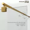 Душевая перегородка WasserKRAFT Rur 30W MB-FL ребристое/черный, Цвет стекла: ребристое, Цвет профиля: Черный, Цвет профиля (вариация): Черный, Выбрать размер: 100, изображение 8