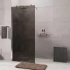 Душевая перегородка WasserKRAFT Rur 30W GR-TG тонирован/графит, Цвет стекла: тонированное, Цвет профиля: Серый, Цвет профиля (вариация): Графит, Выбрать размер: 90, изображение 4