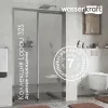 Душевая дверь WasserKRAFT Lopau 32S05L/R, Цвет стекла: прозрачное, Цвет профиля: Хром, Выбрать размер: 120, Ориентация: левая, изображение 4