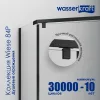 Душевой уголок WasserKRAFT Wiese 84P38/84P11, Цвет стекла: прозрачное, Цвет профиля: Черный, Выбрать размер: 100х100, изображение 3