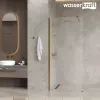 Душевая перегородка WasserKRAFT Rur 30W PG-MG  матовое/глянц.золото, Цвет стекла: матовое, Цвет профиля: Золото, Цвет профиля (вариация): Глянцевое золото, Выбрать размер: 110