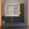 Шкаф-пенал подвесной Uperwood Modul 33х150 см, черный матовый, Выбрать цвет: Черный матовый, изображение 2