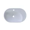 Раковина накладная для ванной Uperwood Luna 60х36х11,5 см, овальная, белая глянцевая, изображение 5