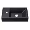 Раковина для ванной  Uperwood Classic New, черная глянцевая, с накладкой для слива, Выбрать цвет: Черный, Выбрать размер: 41, изображение 2