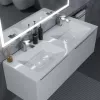 Раковина для ванной Uperwood Modul 122х45х12 см, белая глянцевая, изображение 5