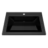 Раковина для ванной  Uperwood Olivia, с щелевым сливом, черная глянцевая, Выбрать цвет: Черный, Выбрать размер: 60, изображение 2