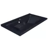 Раковина для ванной Uperwood Elen  черный , с накладкой для слива, Выбрать цвет: Черный, Выбрать размер: 80