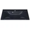 Раковина для ванной Uperwood Elen  черный , с накладкой для слива, Выбрать цвет: Черный, Выбрать размер: 90, изображение 2
