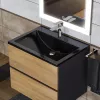 Раковина для ванной Uperwood Self  черная глянцевая, Выбрать цвет: Черный, Выбрать размер: 60, изображение 3