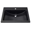 Раковина для ванной Uperwood Self  черная глянцевая, Выбрать цвет: Черный, Выбрать размер: 60, изображение 2