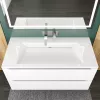 Раковина для ванной 100 см, Uperwood Infinity, без отверстия для смесителя, белая глянцевая, изображение 6