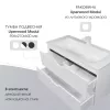 Раковина для ванной Uperwood Modul  белая глянцевая, Выбрать цвет: Белый, Выбрать размер: 100, изображение 5