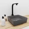 Раковина накладная бетонная Uperwood Square 39х39х12 см, квадратная, графит, Выбрать цвет: Графит, изображение 2