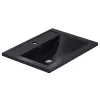 Раковина для ванной кварцевая Uperwood Foster Quartz черная матовая (уголь), Выбрать цвет: Уголь, Выбрать размер: 60, изображение 2