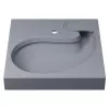 Раковина над стиральной машиной Uperwood Comforty 60х60х11 см, серая матовая, Выбрать цвет: Серый, изображение 4