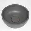 Раковина накладная бетонная Uperwood Belfast 30х30х13,5 см, круглая, графит, Выбрать цвет: Графит, изображение 3
